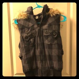 Vanity Fall Plaid Vest